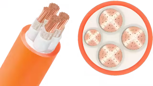 Cáp chống cháy CXV/Fr/NH-YJV-Cu/Mica/XLPE/Fr-PVC 3x+1x