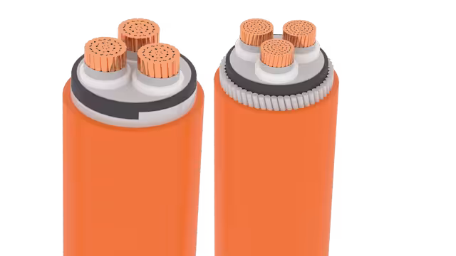 Cáp ngầm chống cháy DSTA/FR-NH-YJV22-Cu/Mica/XLPE/Fr-PVC/SWA 3x