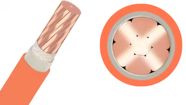 Cáp chậm cháy CXV/FRT/ZR-YJV-Cu/XLPE/Fr-PVC 1x