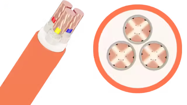 Cáp chậm cháy CXV/FRT/ZR-YJV-Cu/XLPE/Fr-PVC 3x